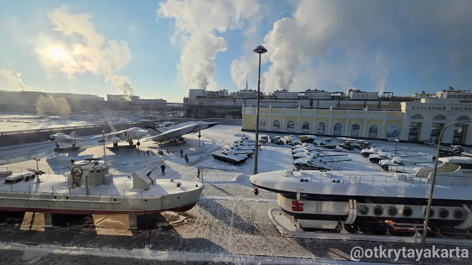 Армия, флот, железная дорога: экспозиция под открытым небом